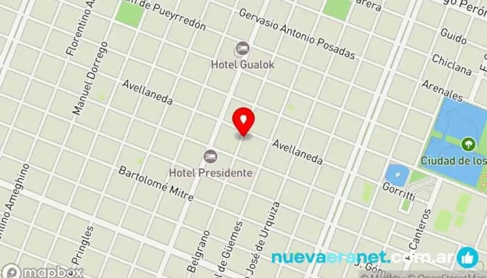 mapa de Panadería Abba Panadería en Sáenz Peña