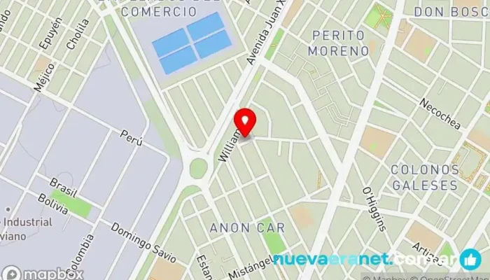 mapa de Panaderia Alem Panadería en Puerto Madryn