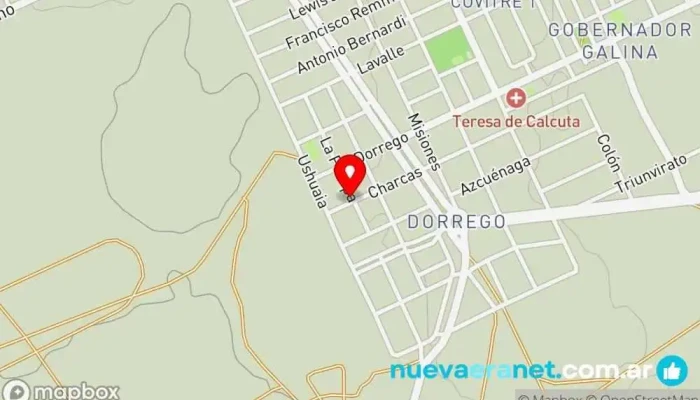 mapa de Panaderia Alexis Panadería en Puerto Madryn