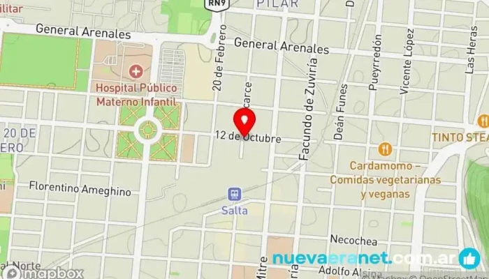 mapa de Panadería & Almacén Un Sueño Panadería, Almacén en Salta