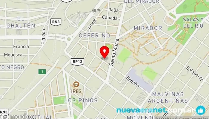 mapa de Panadería ALVIN Panadería en Caleta Olivia