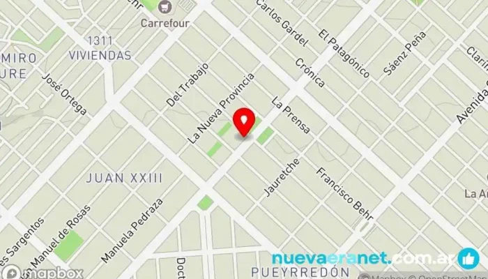 mapa de Panadería Amapola Gluten Free Panadería en Comodoro Rivadavia