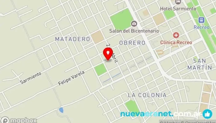 mapa de Panaderia Angela Panadería en Recreo
