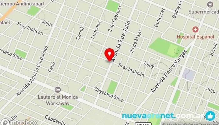 mapa de Panaderia Antojos Panadería en San Rafael