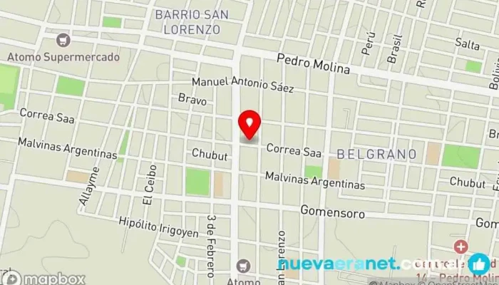 mapa de Panadería Apolo XI Panadería en Mendoza