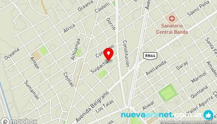 mapa de PANADERÍA ARAMI Panadería en La Banda