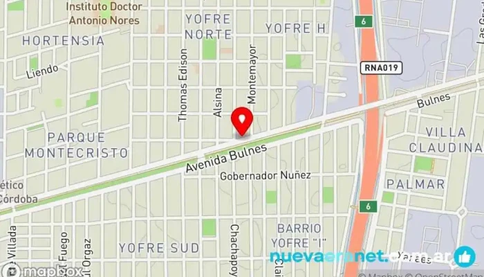 mapa de Panadería ARGENTINA Panadería en Córdoba