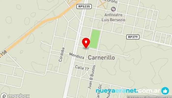mapa de Panadería Aromas Panadería en Carnerillo