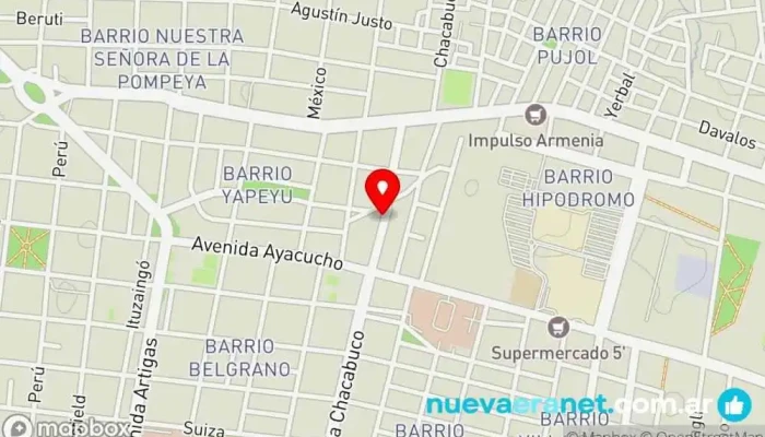 mapa de Panaderia Artesanal 