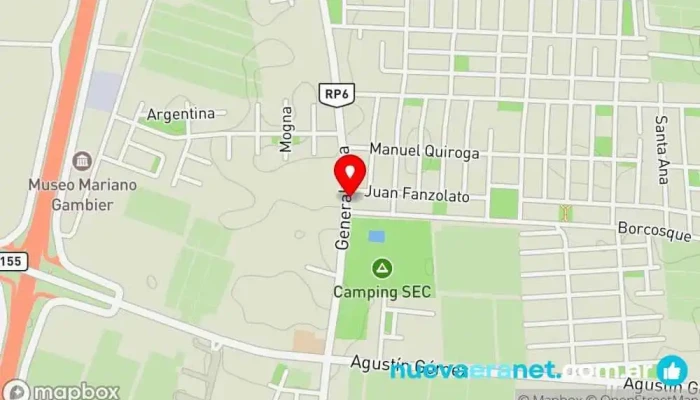 mapa de Panaderia Artesanal Flaqué Panadería en San Juan
