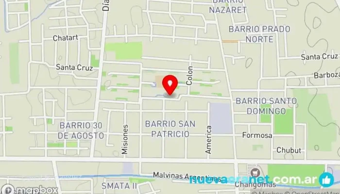 mapa de Panaderia Artesanal Panadería en Chimbas