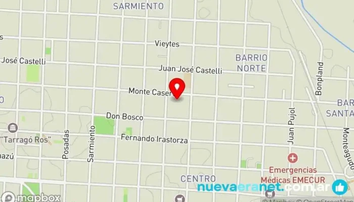 mapa de Panaderia Arte&Sano Panadería en Curuzú Cuatiá