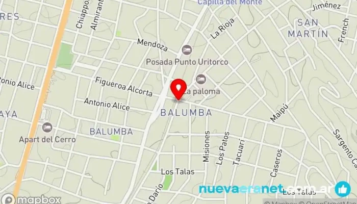 mapa de Panadería Atilio Panadería en Capilla del Monte