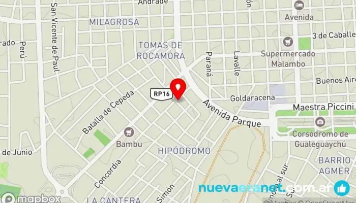 mapa de Panadería Avellaneda Panadería en Gualeguaychú