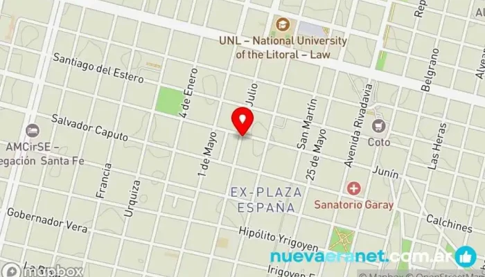 mapa de Panadería Balear Panadería, Pastelería francesa en Santa Fe de la Vera Cruz