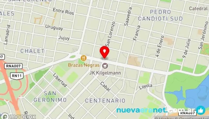 mapa de Panadería Balear Panadería en Santa Fe de la Vera Cruz