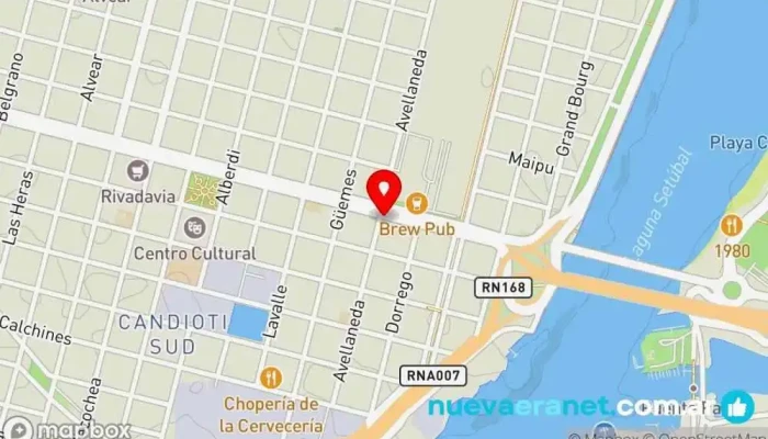mapa de Panadería Balear Panadería en Santa Fe de la Vera Cruz