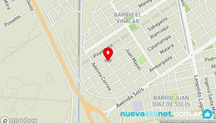 mapa de PANADERIA BARAKAT Panadería en Santiago del Estero