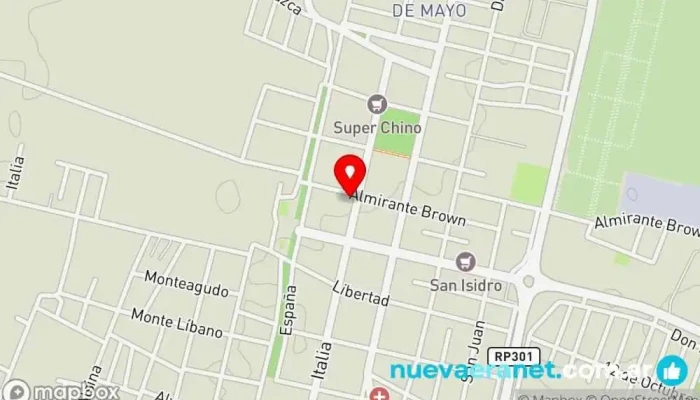 mapa de Panadería Baruch Panadería en Lules