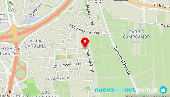 mapa de Panadería Becerra Panadería en Rawson