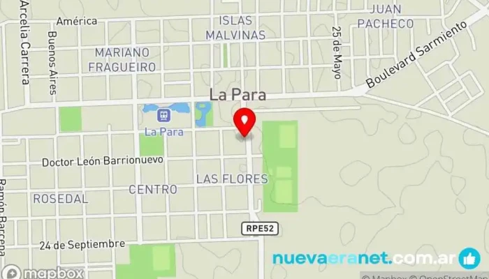 mapa de Panadería Belén Comercio en La Para
