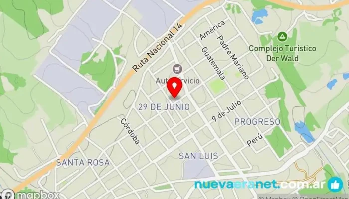 mapa de Panadería Belén Panadería, Tienda de alimentación en San Pedro