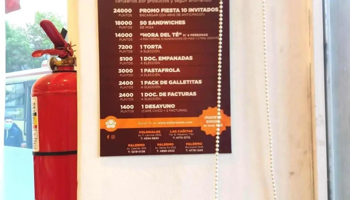 Panaderia Bellaria Carta - Cdad. Autónoma de Buenos Aires