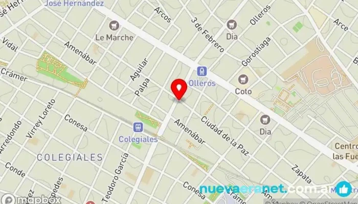 mapa de Panadería Bellaria Panadería, Tienda de postres, Restaurante en Cdad. Autónoma de Buenos Aires