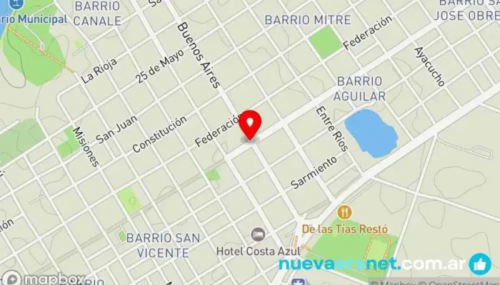 mapa de Panadería Borgo Panadería en Bella Vista