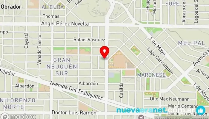 mapa de Panaderia Brisa Panadería, Tienda de alimentación en Neuquén