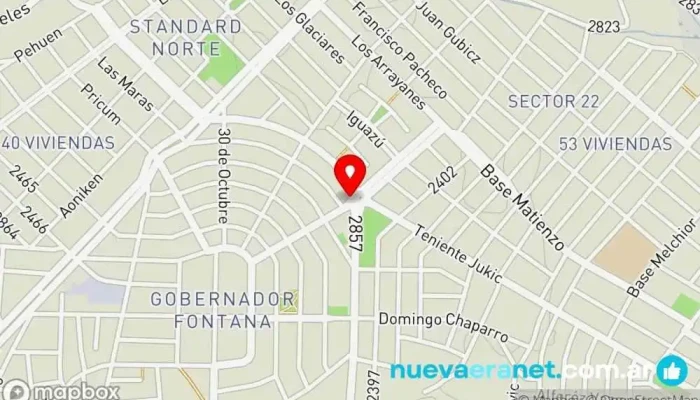 mapa de Panadería buen día Panadería en Comodoro Rivadavia