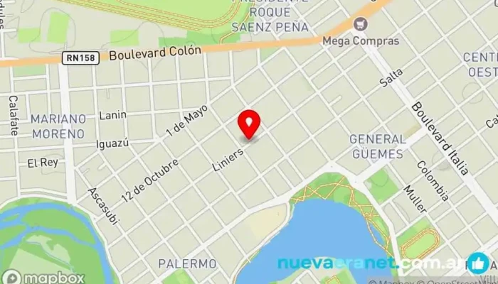mapa de Panadería Buen Día Panadería en Villa María