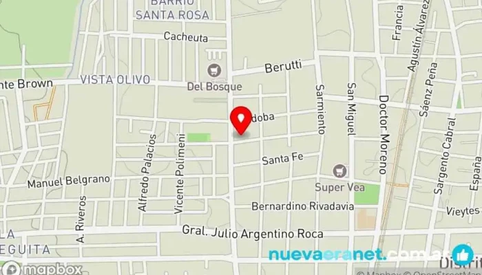 mapa de Panadería Buenos Aires Panadería, Servicio de ayuda para cobros de menor cuantía en Las Heras