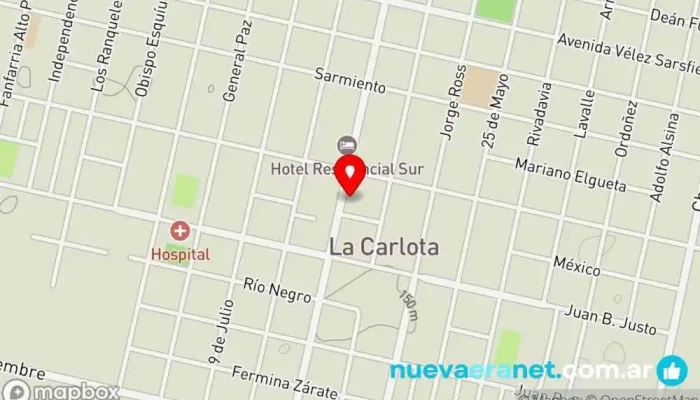 mapa de Panaderia BUJAN Panadería en La Carlota