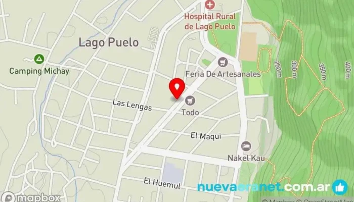mapa de Panaderia Cafeteria Bakery Panadería en Lago Puelo