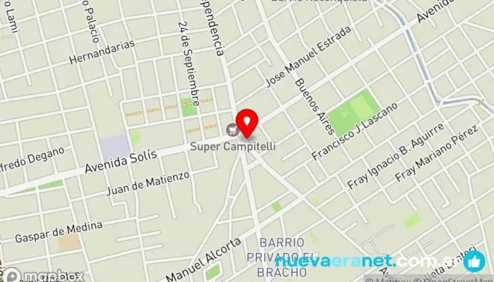 mapa de Panaderia Camacho Panadería en Santiago del Estero