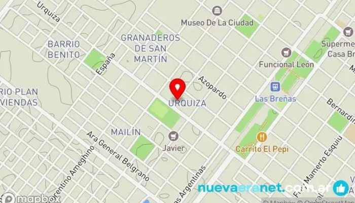 mapa de Panadería Carpio Panadería en Las Breñas