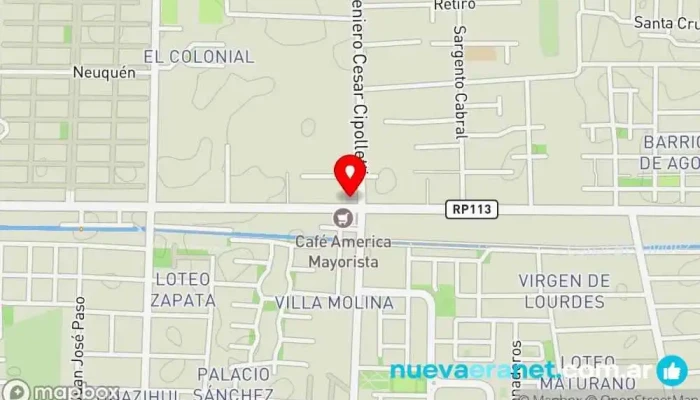 mapa de Panadería Carrascosa Panadería en Chimbas