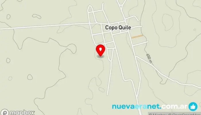 mapa de Panaderia/ Casa de comida Panadería en Copo Quile