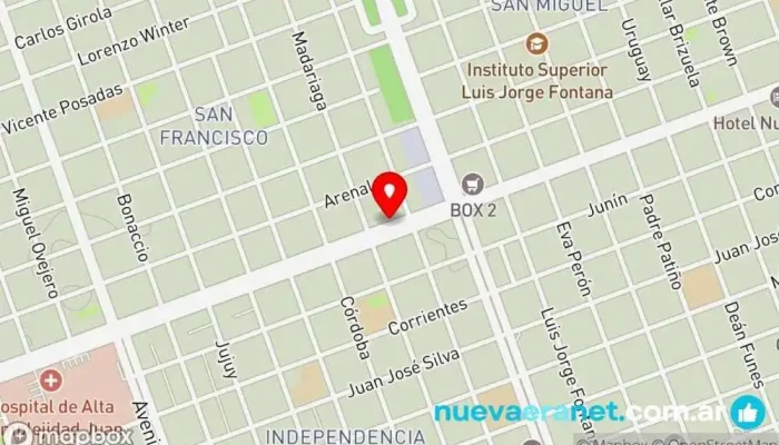 mapa de Panaderia Casapan Panadería en Formosa