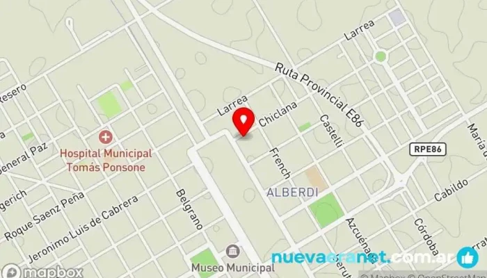 mapa de panaderia Casdfsdfad Kiosco en Coronel Moldes