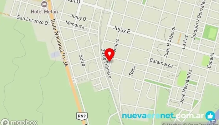 mapa de Panaderia Caseritos Donato Panadería en Metán