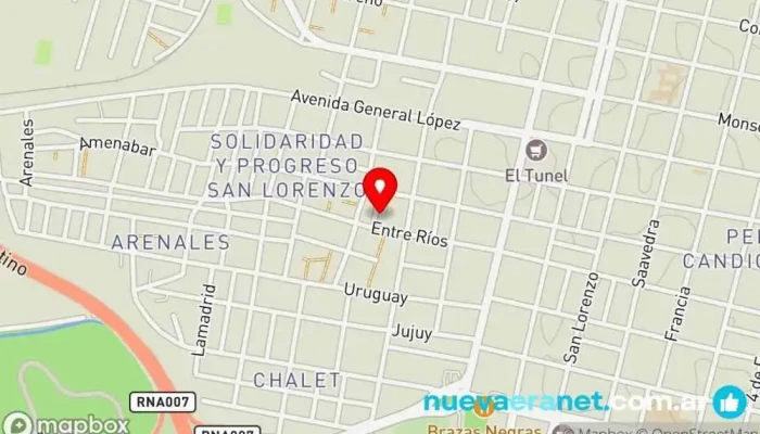mapa de Panaderia Celina Panadería en Santa Fe de la Vera Cruz