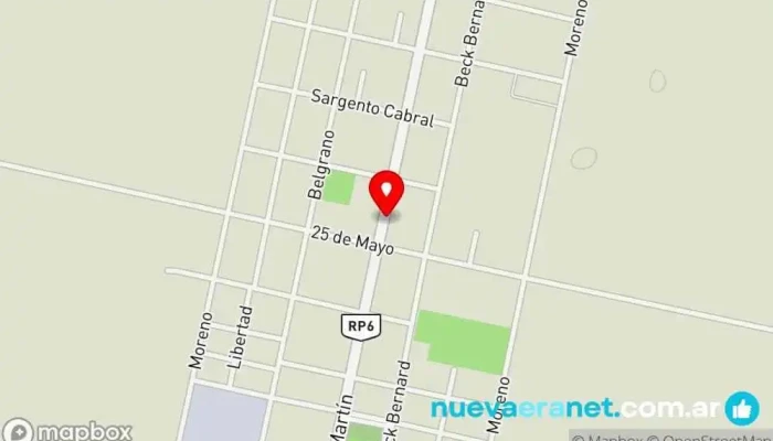 mapa de Panadería Centenario Panadería en San Carlos Sur