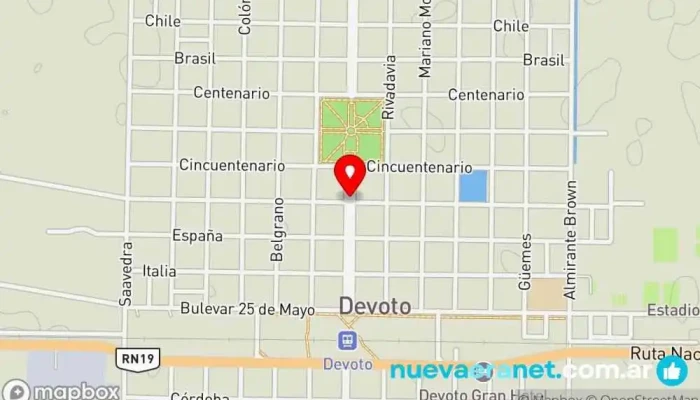 mapa de Panadería central devoto Panadería en Devoto