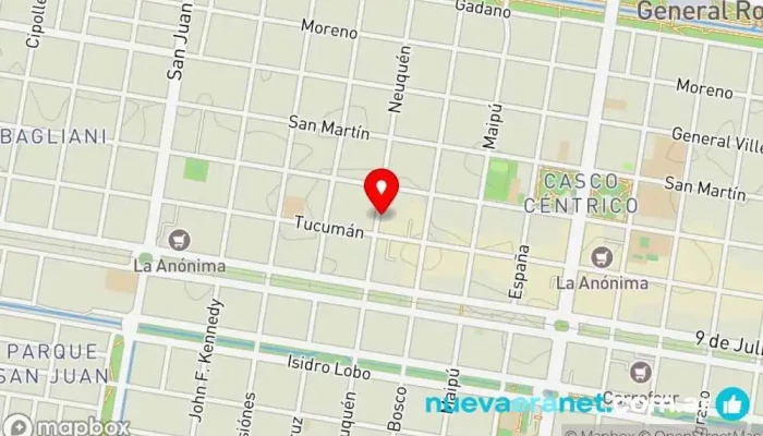 mapa de Panadería Central Panadería en Gral. Roca