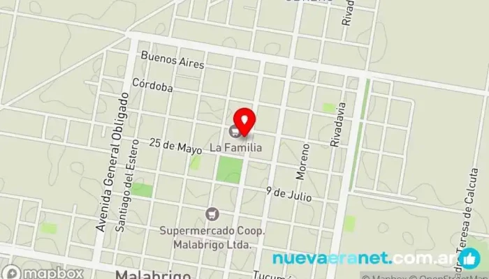mapa de Panadería Centro- La Criolla Pastas Panadería en Malabrigo