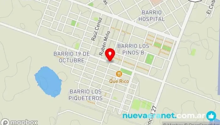 mapa de Panaderia Centurion Panadería en Bella Vista