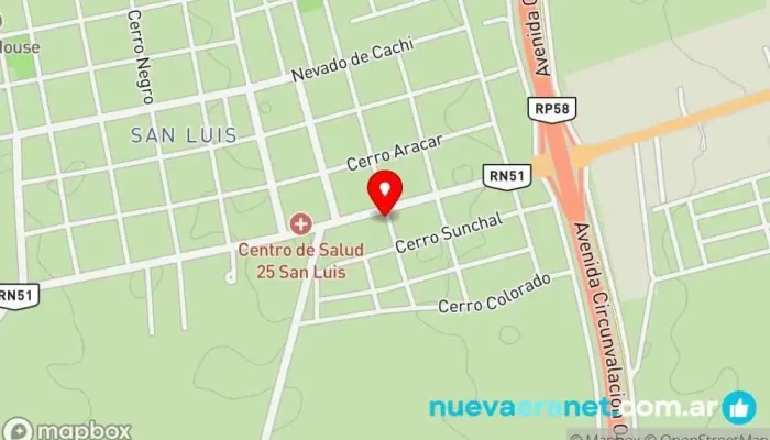 mapa de Panaderia Cerro Soyano Panadería en Salta