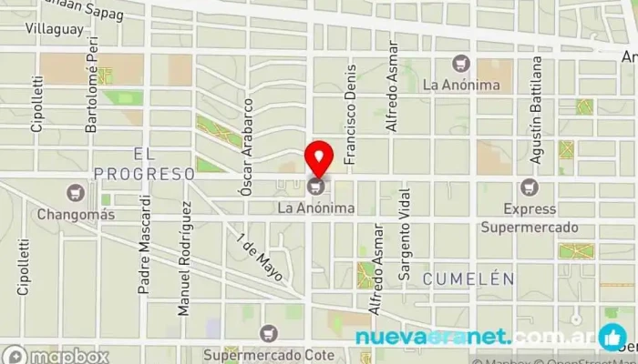 mapa de Panadería Chino Panadería en Neuquén